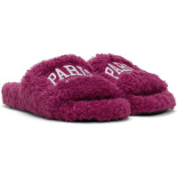 Шлепанцы Furry Slides BALENCIAGA Шлепанцы Furry Slides BALENCIAGA