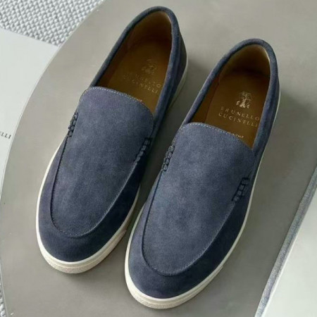 Замшевые лоферы BRUNELLO CUCINELLI