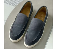Замшевые лоферы BRUNELLO CUCINELLI