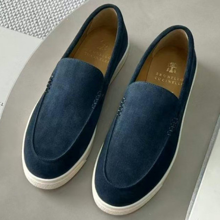 Замшевые лоферы BRUNELLO CUCINELLI