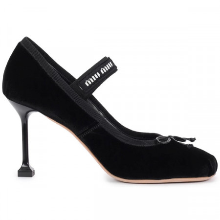 Туфли-лодочки из бархата MIU MIU