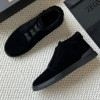 Зимние замшевые кроссовки ZEGNA Triple Stitch с мехом