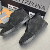 Зимние замшевые кроссовки ZEGNA Triple Stitch с мехом