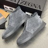 Зимние замшевые кроссовки ZEGNA Triple Stitch с мехом