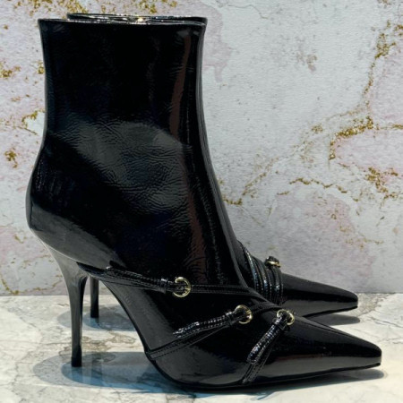 Ботильоны MIU MIU из лакированной кожи naplak