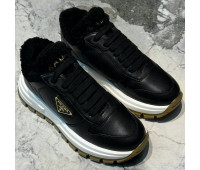 Зимние Кожаные кроссовки Prax 01 от PRADA Зимние Кожаные кроссовки Prax 01 от PRADA