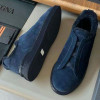 Зимние замшевые кеды ZEGNA Triple Stitch с мехом