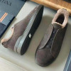 Зимние замшевые кеды ZEGNA Triple Stitch с мехом
