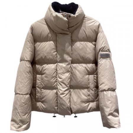 Курка пуховик BRUNELLO CUCINELLI с высоким воротником