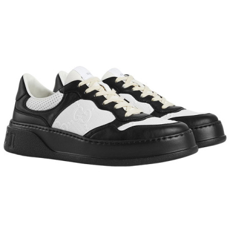 Кроссовки Gucci GG Embossed Sneaker Black White Кроссовки Gucci GG Embossed Sneaker Black White