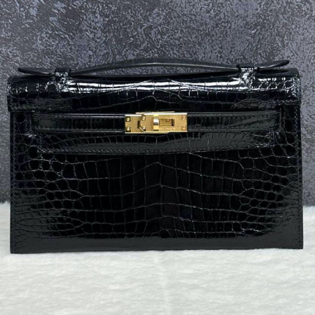 Сумка HERMES Kelli Pochette Crocodile