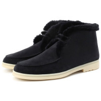 Замшевые ботинки Ylvi Walk с мехом LORO PIANA