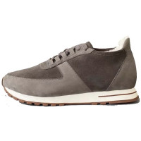 Зимние замшевые кроссовки Week End Walk с мехом LORO PIANA
