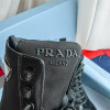 Комбинированные ботинки PRADA на шнуровке