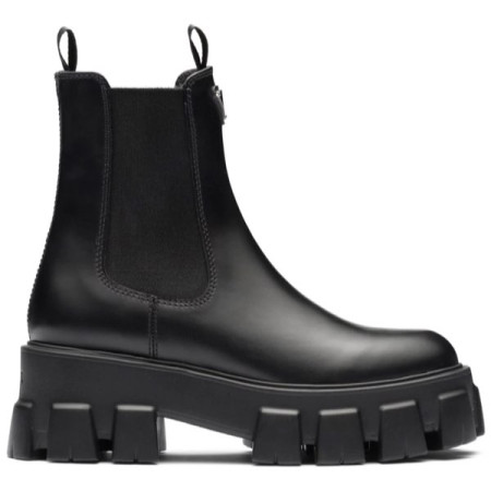 Кожаные челси PRADA Monolith