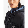 Укороченный пуховик куртка PRADA Re-Nylon Gabardine с капюшоном