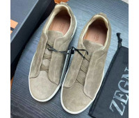 Замшевые кеды Triple Stitch от ZEGNA