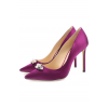 Атласные туфли Alexa 100 с кристаллами Jimmy Choo