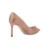 Атласные туфли Alexa 85 с брошью Jimmy Choo
