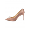 Атласные туфли Alexa 85 с брошью Jimmy Choo