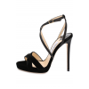 Бархатные босоножки Lola 120 на шпильке Jimmy Choo