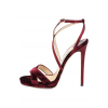 Бархатные босоножки Lola 120 на шпильке Jimmy Choo Бархатные босоножки Lola 120 на шпильке Jimmy Choo
