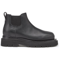 Кожаные челси BOTTEGA VENETA черные