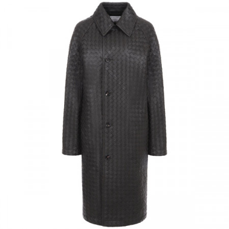 Кожаное пальто Bottega Veneta