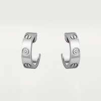  CARTIER Серьги-кольца LOVE с бриллиантами
