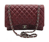 CHANEL Сумка Timeless Jumbo стеганая от Шанель бордовая