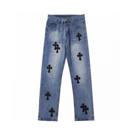 Джинсы прямого кроя CHROME HEARTS