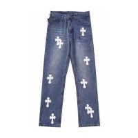 Джинсы прямого кроя CHROME HEARTS