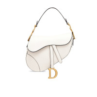 CHRISTIAN DIOR Кожаная Сумка SADDLE Диор Белый