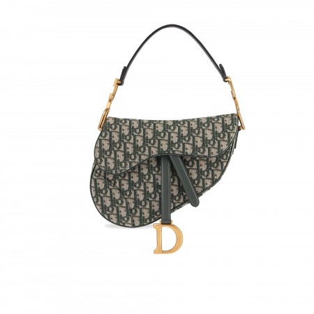 DIOR Сумка SADDLE OBLIQUE от Диор Зеленый