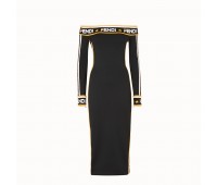 Платье Fendi из джерси черного цвета