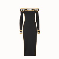 Платье Fendi из джерси черного цвета