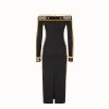 Платье Fendi из джерси черного цвета
