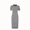Платье Fendi из разноцветной ткани белое