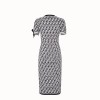 Платье Fendi из разноцветной ткани белое
