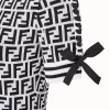 Платье Fendi из разноцветной ткани белое