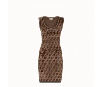 Платье-мини Fendi из разноцветной ткани