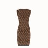 Платье-мини Fendi из разноцветной ткани