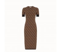 Платье Fendi из разноцветной ткани