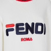 Свитер FENDI Фенди из хлопка белого цвета Свитер FENDI Фенди из хлопка белого цвета