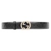 Ремень Leather Belt с Золотой Пряжкой GUCCI