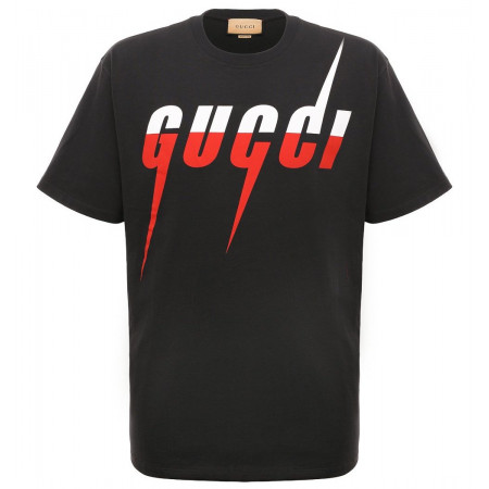 Футболка хлопковая GUCCI Футболка хлопковая GUCCI