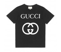 Футболка с логотипом Gucci Черная