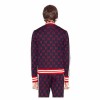 Мужской спортивный костюм Gucci на молнии с воротником-стойкой красный