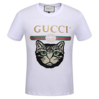 Футболка Gucci с Котом Белая