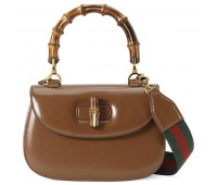 Gucci Сумка Bamboo 1947 с ручкой сверху от Гуччи коричневая